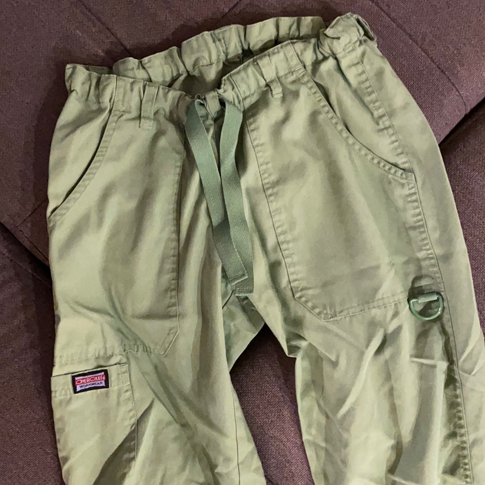 Green Cherokee scrub pants